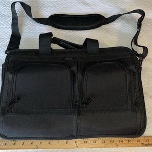 Solo Black Canvas Laptop Bag